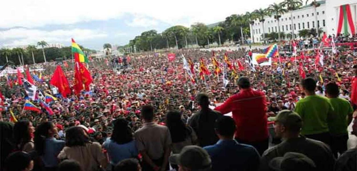 Manifestação estudantil na Venezuela