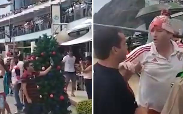 Confusão entre torcedores do Flamengo e River Plate