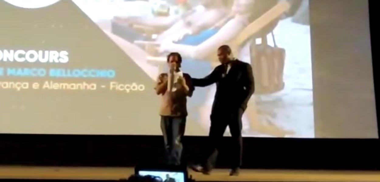 Ator Marcelo Pelucio no Festival de Brasília