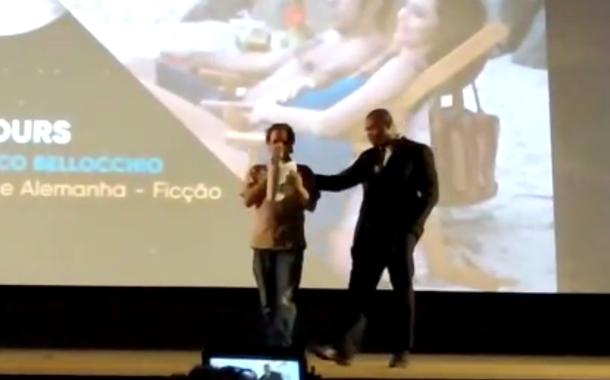 Ator Marcelo Pelucio no Festival de Brasília