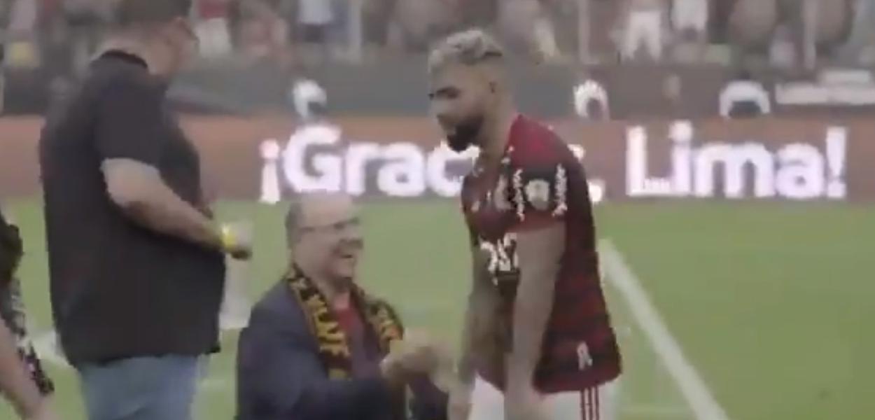 Gabigol e Wilson Witzel