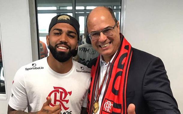 Witzel posta foto ao lado de Gabigol