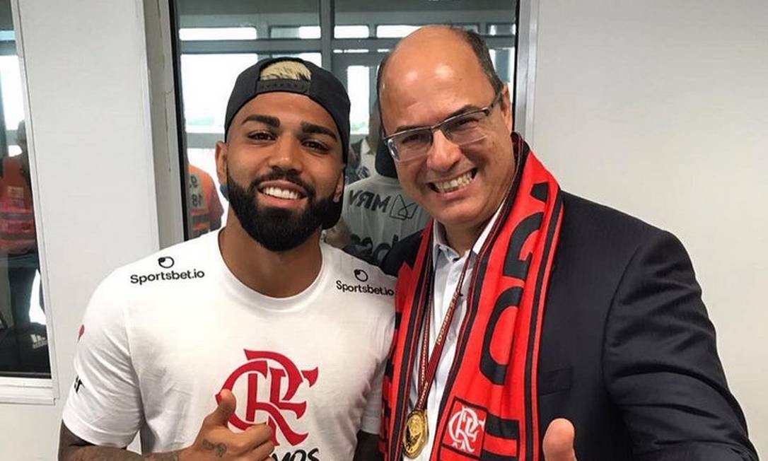 Witzel posta foto ao lado de Gabigol
