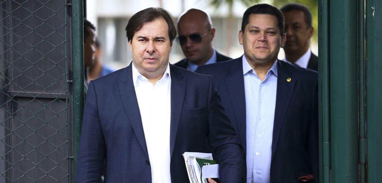 Rodrigo Maia e Davi Alcolumbre