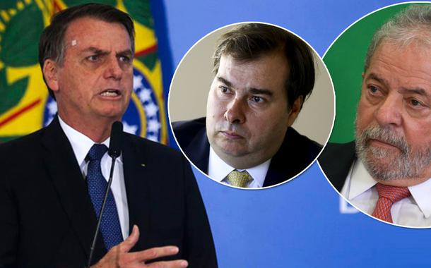 Bolsonaro, Maia e Lula