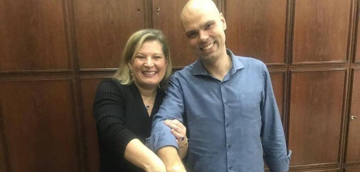 Joice Hasselmann e Bruno Covas