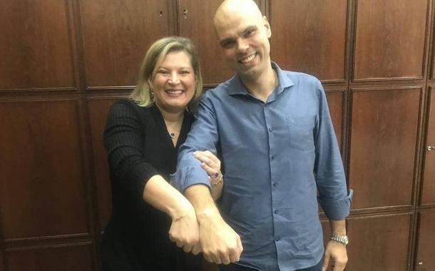 Joice Hasselmann e Bruno Covas