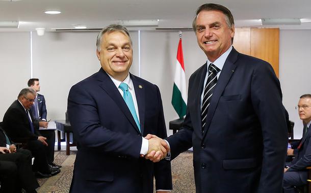 Viktor Orban e Jair Bolsonaro