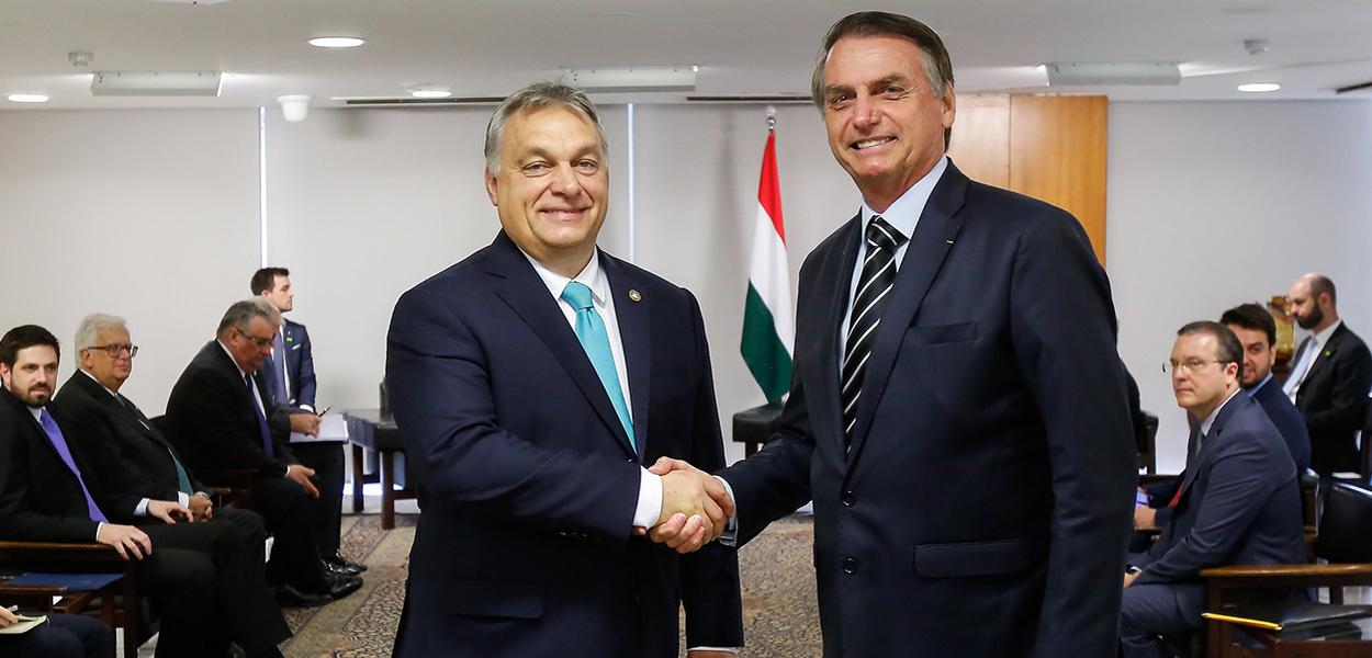 Viktor Orban e Jair Bolsonaro