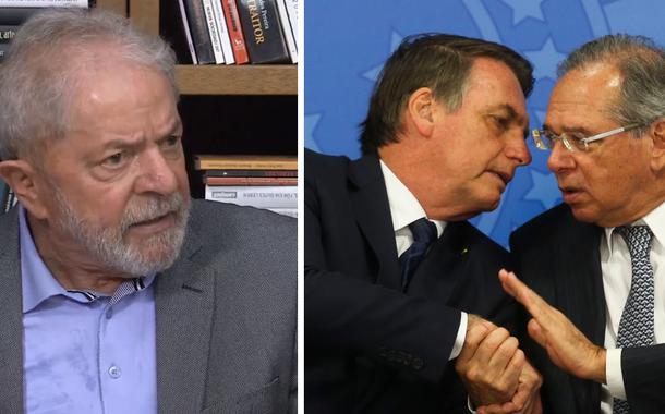 Lula, Bolsonaro e Guedes