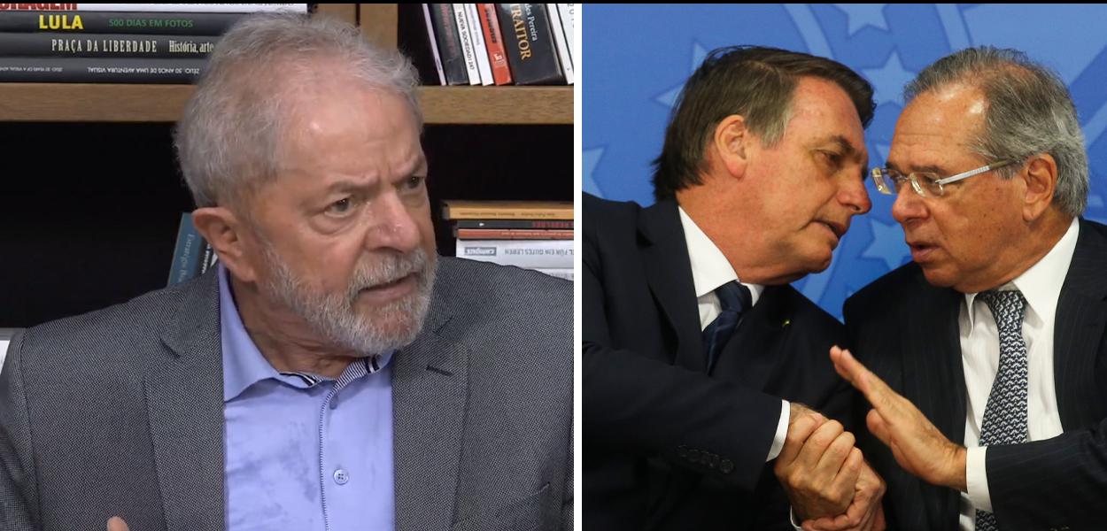 Lula, Bolsonaro e Guedes