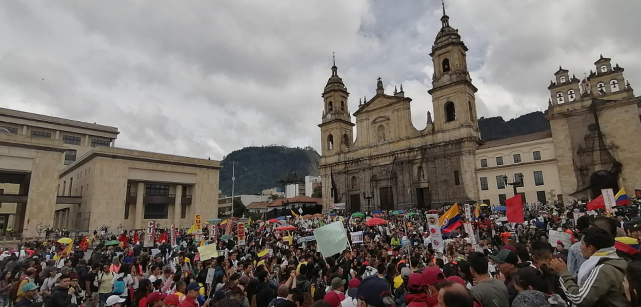 Protestos na Colômbia