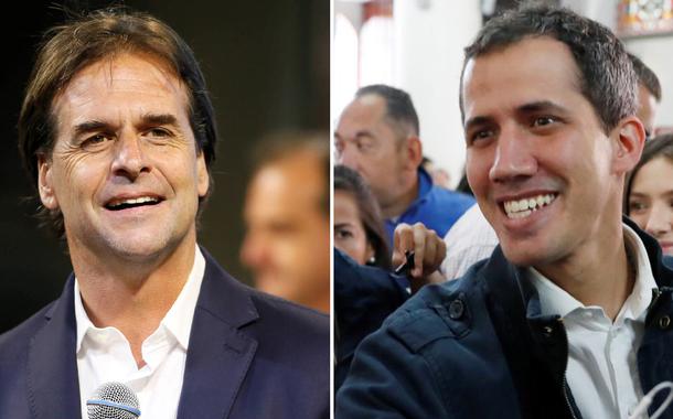 Lacalle Pou e Juan Guaidó