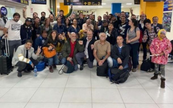 Delegação argentina de solidariedade ao povo boliviano