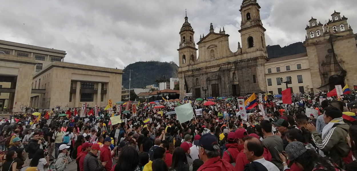 Protestos na Colômbia