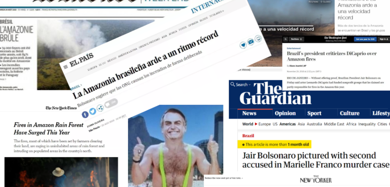 Notícias sobre Bolsonaro na imprensa estrangeira