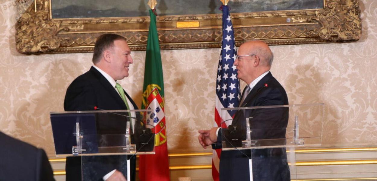 Mike Pompeo e Augusto Santos Silva