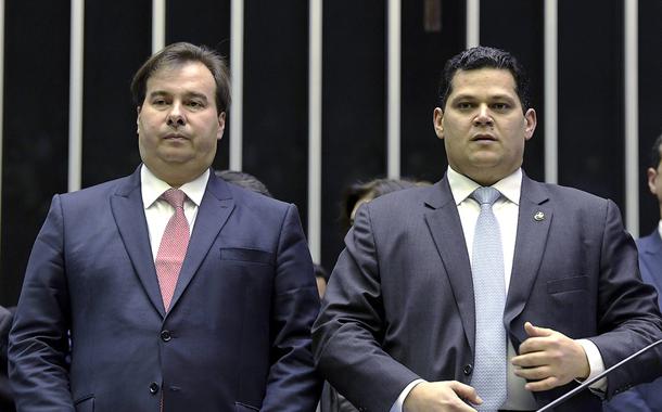 Rodrigo Maia e Davi Alcolumbre