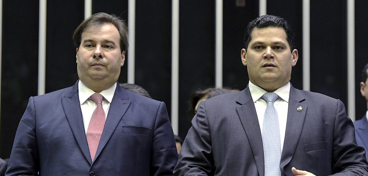 Rodrigo Maia e Davi Alcolumbre