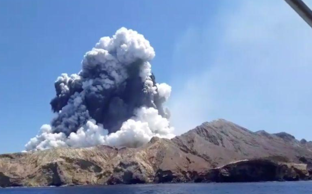 Vulcão em erupção