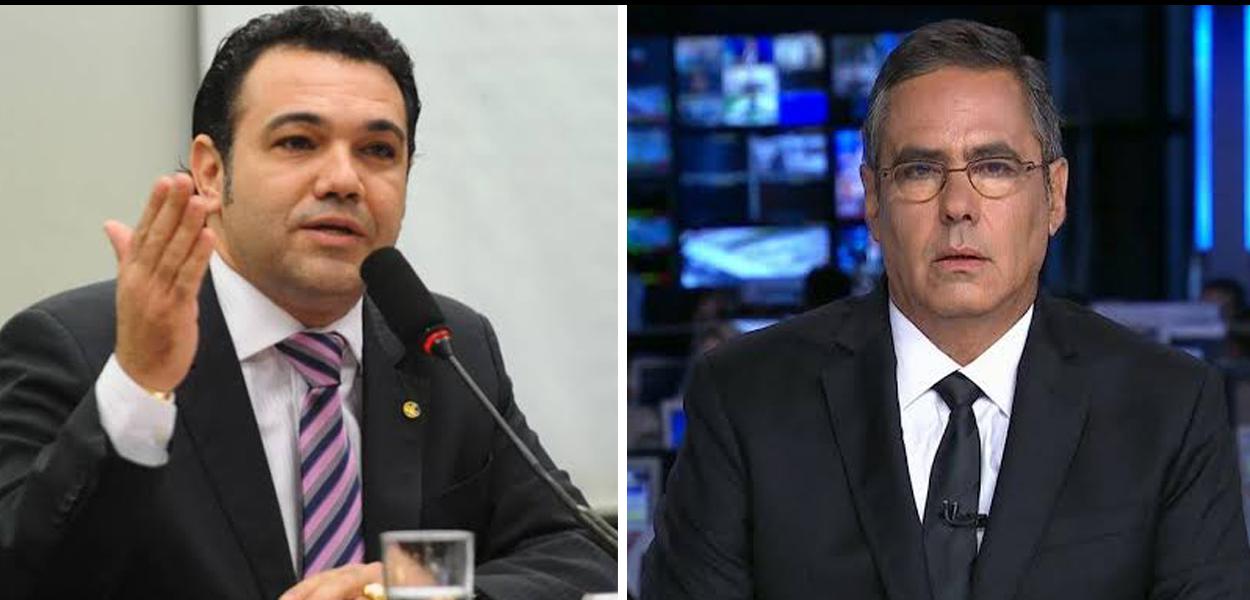 Deputado Marco Feliciano e o jornalista Fábio Pannunzio