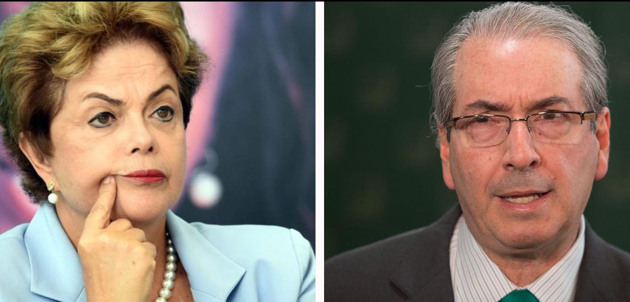 Dilma Rousseff e Eduardo Cunha