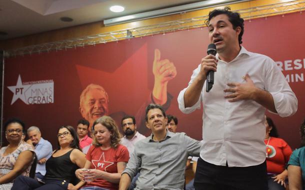 Gleisi Hoffmann, Fernando Haddad e Cristiano Silveira