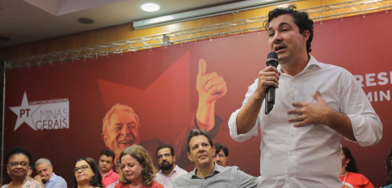 Gleisi Hoffmann, Fernando Haddad e Cristiano Silveira