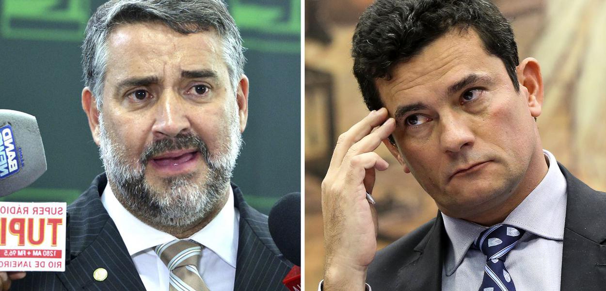 Deputado Paulo Pimenta e ministro Sergio Moro