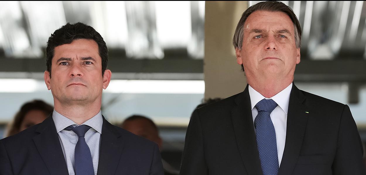 Sergio Moro e Jair Bolsonaro