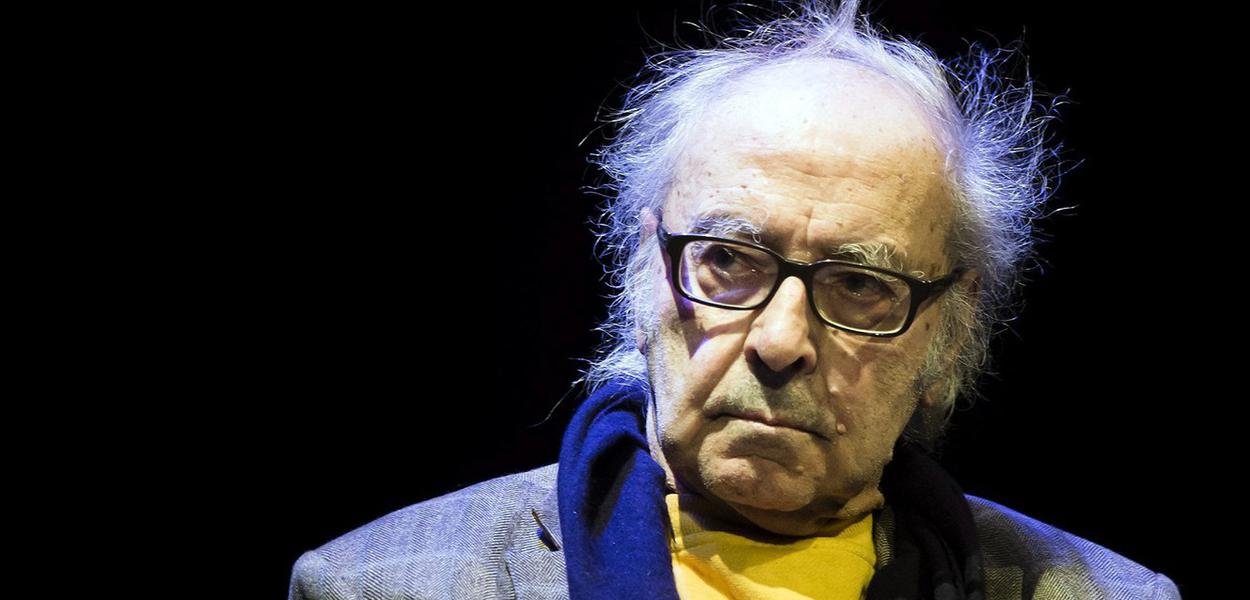 ©JEAN-CHRISTOPHE BOTT/EPA/MAXPPP - epa03948482 French-Swiss director Jean-Luc Godard attends the award ceremony of the 'Prix et Bourses culturels Leenaards 2013' in Lausanne, Switzerland, 13 November 2013. Godard received the Leenards Foundation Cultural Prize.  EPA/JEAN-CHRISTOPHE BOTT

*** FRANCE ONLY *** (MaxPPP TagID: maxpeoplefrthree305116.jpg) [Photo via MaxPPP]