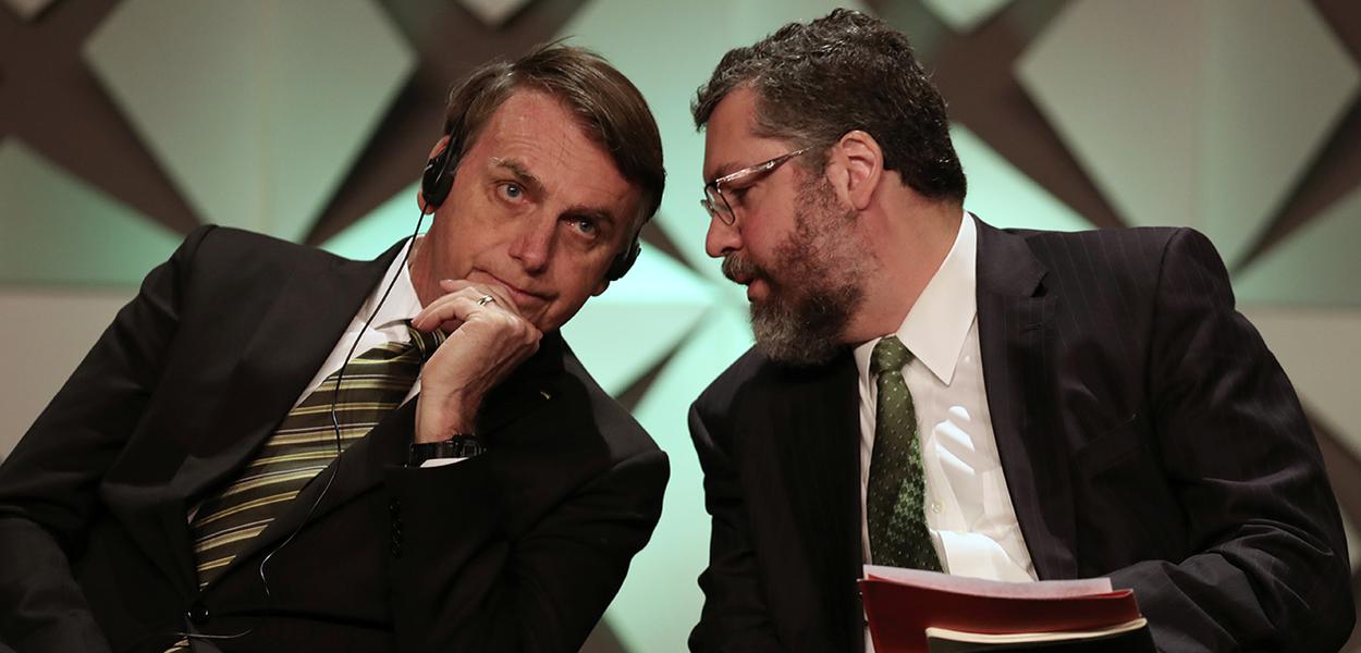 Jair Bolsonaro e Ernesto Araújo