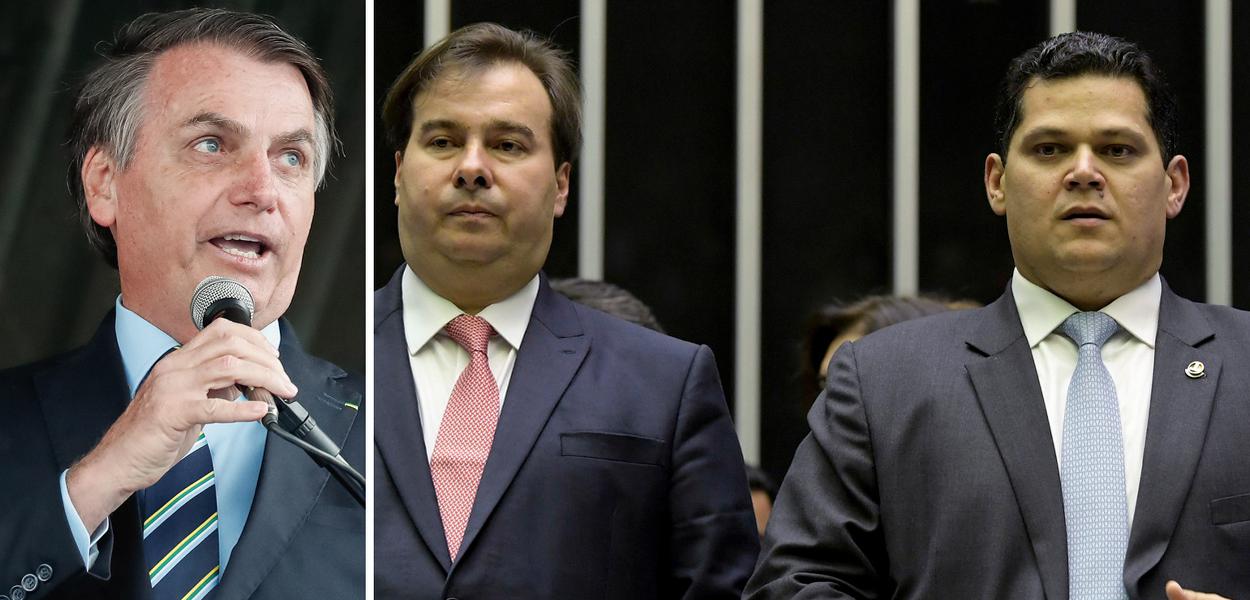 Bolsonaro recebe Dias Toffoli, Rodrigo Maia e Davi Alcolumbre no Palácio da Alvorada