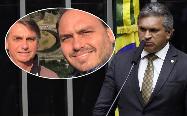 Jair Bolsonaro, Carlos Bolsonaro e Julian Lemos