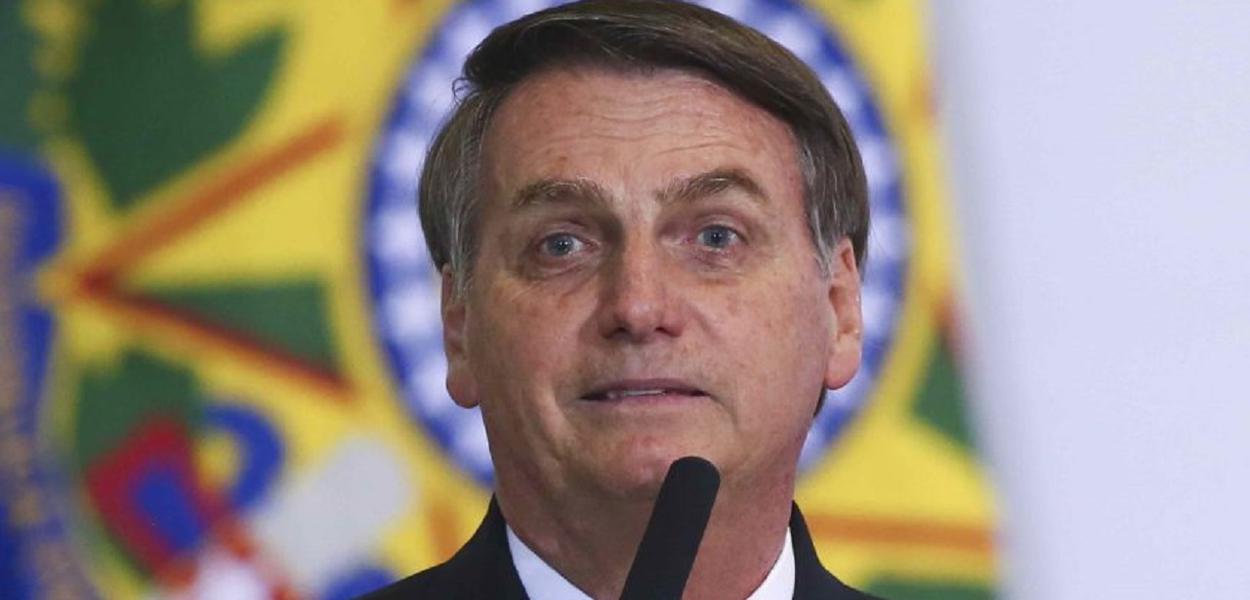 Presidente Jair Bolsonaro e ministros durante a cerimonia em homenagem aos 300 dias de govenro. Brasilia, 05-11-2019. Foto: SÃ©rgio Lima/PODER 360