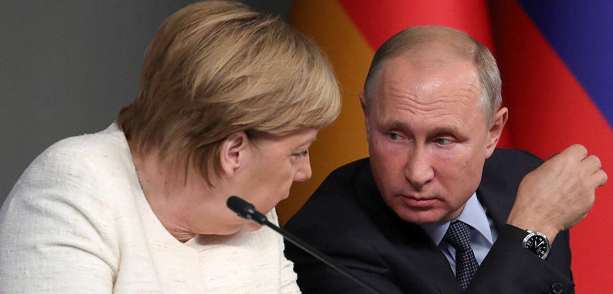 Angela Merkel e Vladimir Putin