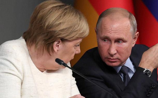 Angela Merkel e Vladimir Putin