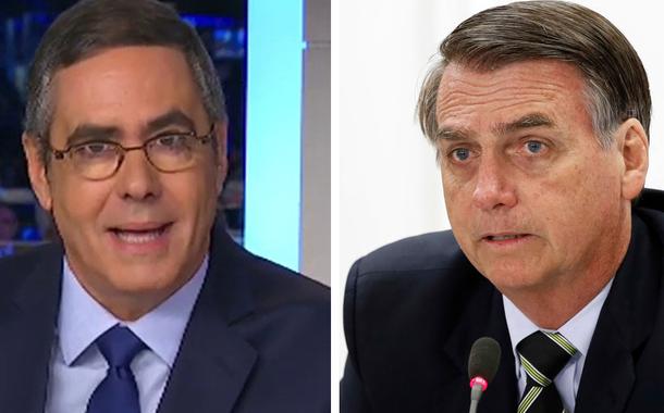 Jornalista Fabio Pannunzio e Jair Bolsonaro