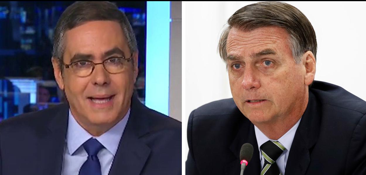 Jornalista Fabio Pannunzio e Jair Bolsonaro