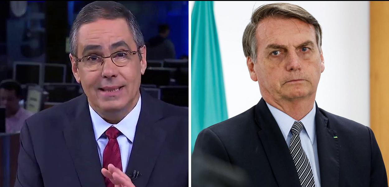 Jornalista Fabio Pannunzio e Jair Bolsonaro