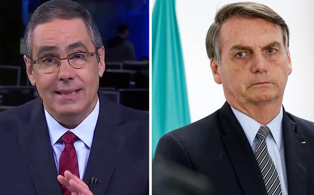 Jornalista Fabio Pannunzio e Jair Bolsonaro