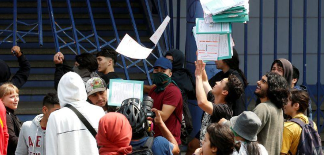 Protesto no Chile