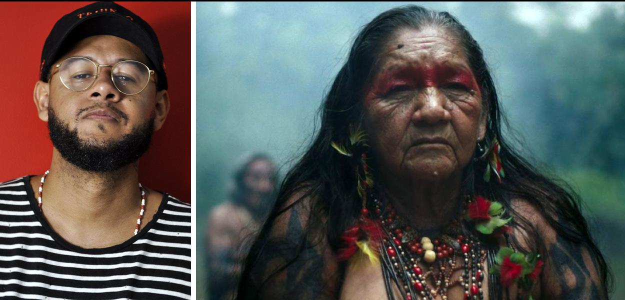 Emicida e trecho do clipe "Silêncio"