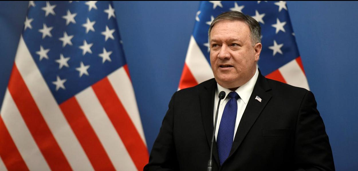 O secretário de Estado dos EUA, Mike Pompeo