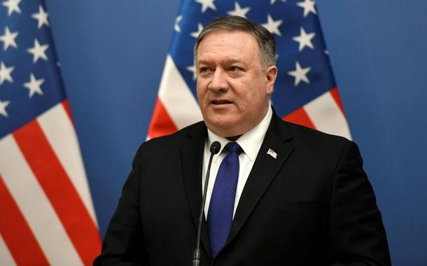 O secretário de Estado dos EUA, Mike Pompeo