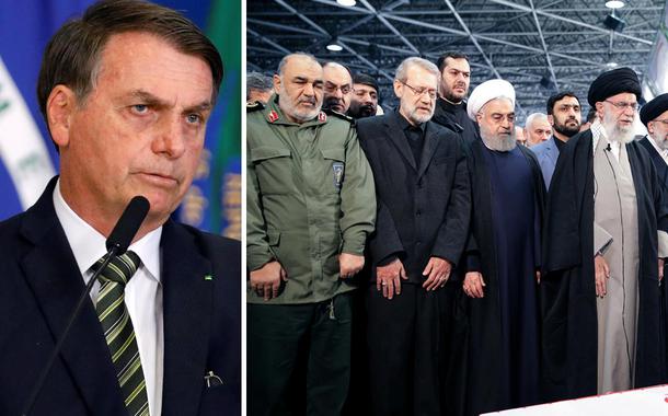 Jair Bolsonaro e velório do general Soleimani, no Irã