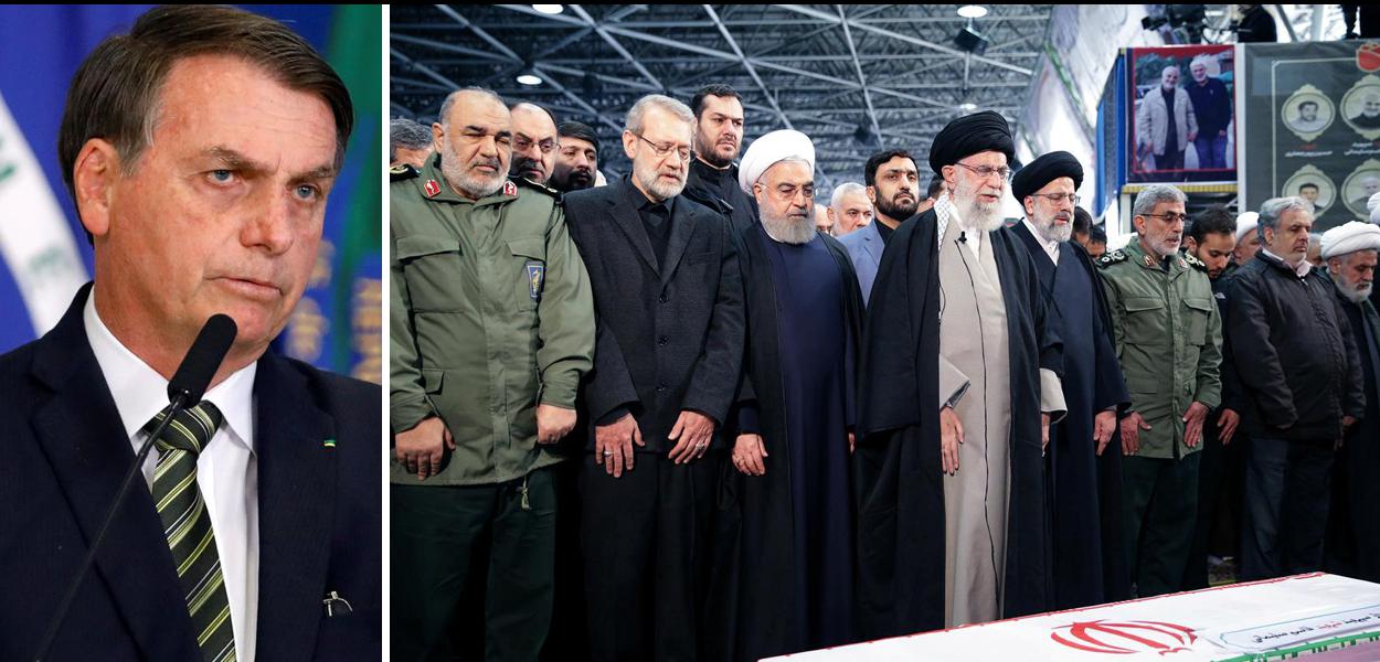 Jair Bolsonaro e velório do general Soleimani, no Irã