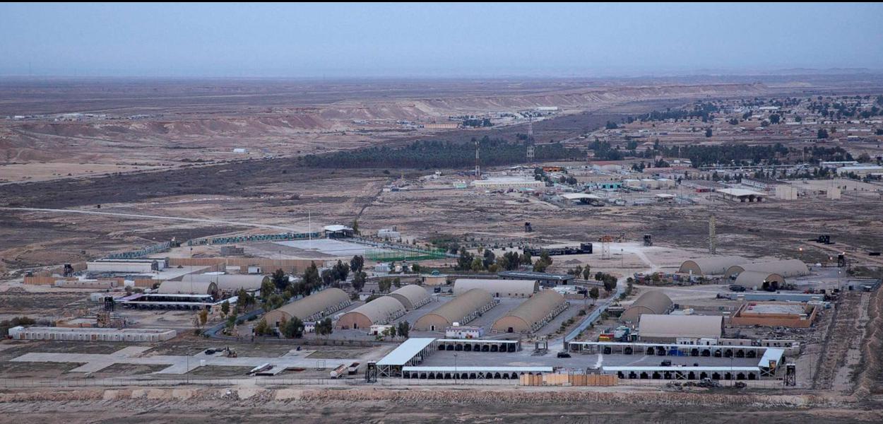 Ain al-Asad air base in the western Anbar desert, Iraq, Dec. 29, 2019.