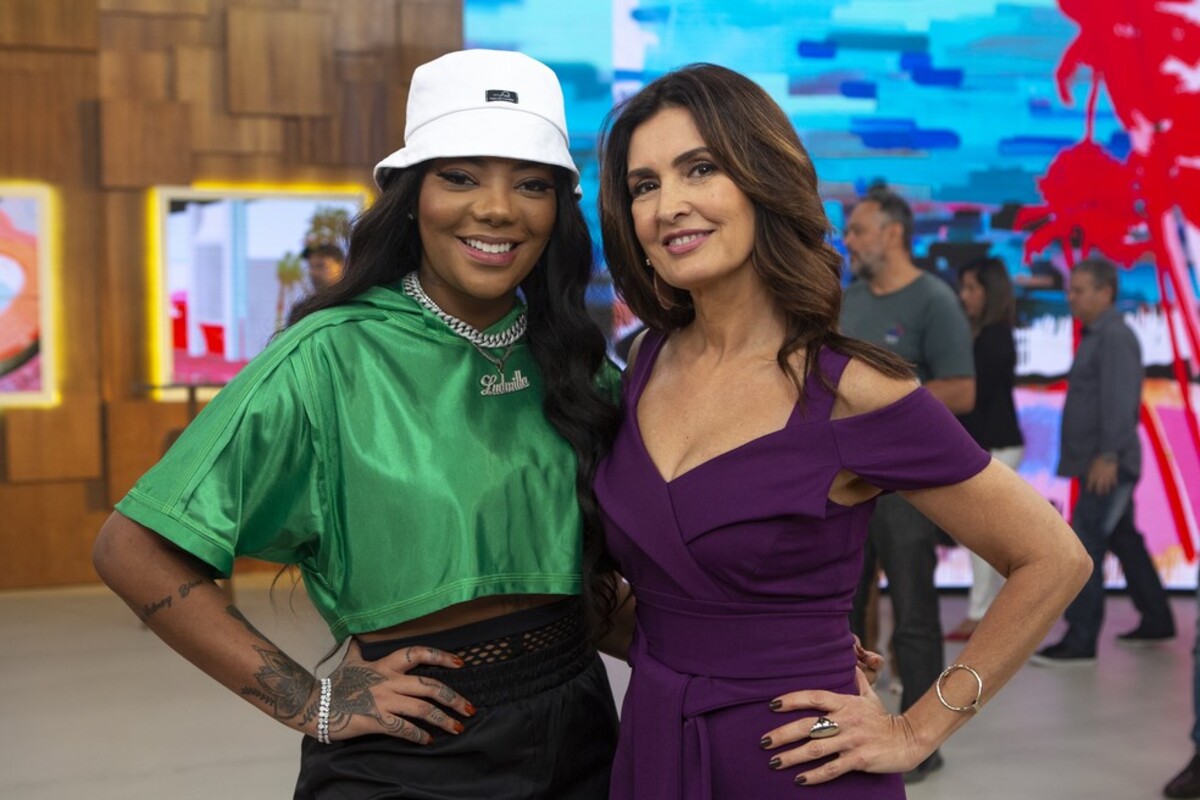 Ludmilla no programa Encontro, da Fátima Bernardes