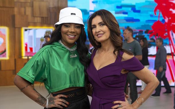 Ludmilla no programa Encontro, da Fátima Bernardes